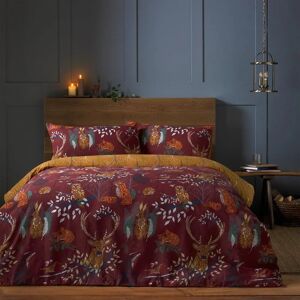 Furn Forest Fauna Woodland Reversible Duvet Cover Set - King - Duvet Cover Set Furn Forest Fauna Woodland Reversible Duvet Cover Set - King - Duvet Cover Set