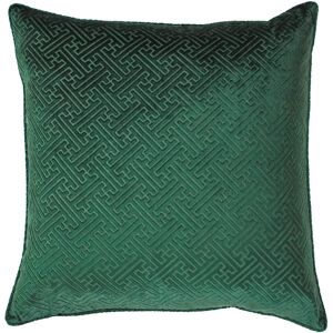 Paoletti Florence Embossed Velvet Cushion - Emerald - 55cm x 55cm Paoletti Florence Embossed Velvet Cushion - Emerald - 55cm x 55cm