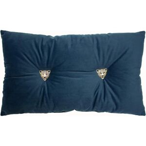 Paoletti Panther Velvet 30x50cm Navy Cushion - Seat Decor Paoletti Panther Velvet 30x50cm Navy Cushion - Seat Decor