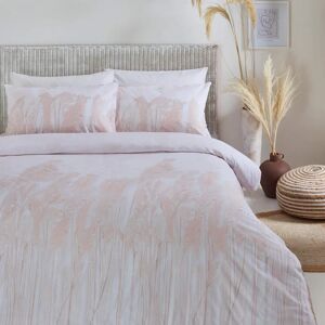 The Linen Yard Pampas Cotton Duvet Set - Blush - Size Double The Linen Yard Pampas Cotton Duvet Set - Blush - Size Double