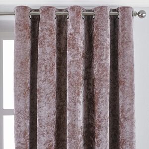 Paoletti Verona Crushed Velvet Eyelet Curtains - Blush - 168x229cm - Curtain Paoletti Verona Crushed Velvet Eyelet Curtains - Blush - 168x229cm - Curtain