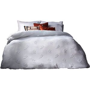 The Linen Yard Ghost Tufted Duvet Cover Set - Single - White The Linen Yard Ghost Tufted Duvet Cover Set - Single - White