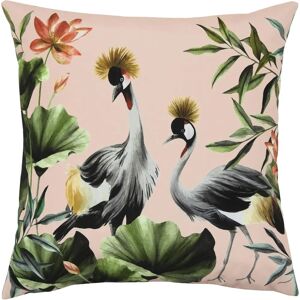 Evans Lichfield Cranes Pink Outdoor Cushion - Water Resistant Evans Lichfield Cranes Pink Outdoor Cushion - Water Resistant