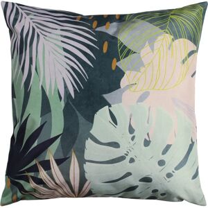 Furn Blattgrüne Palmensitzkissen - Blau - 43cm x 43cm - Outdoor Kissen Furn Blattgrüne Palmensitzkissen - Blau - 43cm x 43cm - Outdoor Kissen