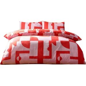 Furn Manhattan Juego de Edredón Rosa Reversible - Individual Furn Manhattan Juego de Edredón Rosa Reversible - Individual