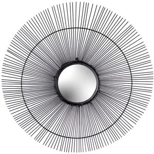 Espejo de Pared Redondo de Alambre Paoletti - Negro - Talla Única Espejo de Pared Redondo de Alambre Paoletti - Negro - Talla Única