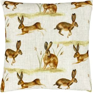 Evans Lichfield - Country Running Hares - Natural - Cushion Evans Lichfield - Country Running Hares - Natural - Cushion