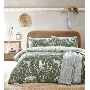 Furn Buckthorn Woodland Duvet Cover Set - Green - Super King Furn Buckthorn Woodland Duvet Cover Set - Green - Super King