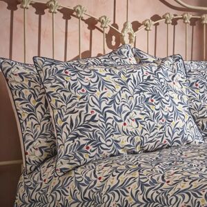 Edinburgh Weavers Malory Navy Cotton Pillowcase - 50x75cm - Botanical Luxury Edinburgh Weavers Malory Navy Cotton Pillowcase - 50x75cm - Botanical Luxury