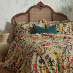 Edinburgh Weavers Morton 200 Thread Count Floral Cotton Sateen Duvet Cover Set - Cream Edinburgh Weavers Morton 200 Thread Count Floral Cotton Sateen Duvet Cover Set - Cream