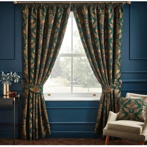 Paoletti Shiraz Traditional Jacquard Emerald Curtains - Curtain Paoletti Shiraz Traditional Jacquard Emerald Curtains - Curtain