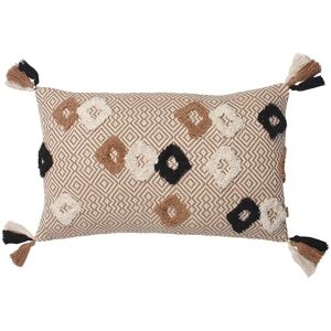 Furn. Benji Jacquard Kussenhoes - Beige - Kussenhoes Furn. Benji Jacquard Kussenhoes - Beige - Kussenhoes
