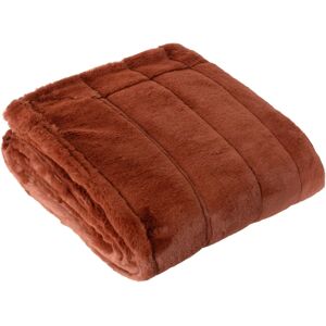 Paoletti Empress Faux Fur Throw - Rust - Heavyweight - 180cm x 130cm - Throw Blanket Paoletti Empress Faux Fur Throw - Rust - Heavyweight - 180cm x 130cm - Throw Blanket