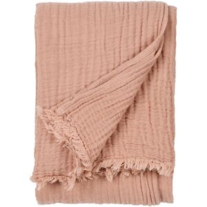 Yard Lark Pink Crinkle Cotton Fringed Throw - Throw Blanket Yard Lark Pink Crinkle Cotton Fringed Throw - Throw Blanket