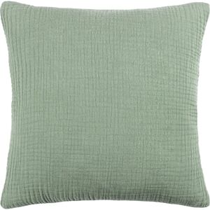 Yard Lark Cotton Crinkle 45cm x 45cm Cushion - Green - Unisex Yard Lark Cotton Crinkle 45cm x 45cm Cushion - Green - Unisex