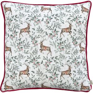 Evans Lichfield Reindeer Festive Cushion - 43cm x 43cm - Christmas Decor Evans Lichfield Reindeer Festive Cushion - 43cm x 43cm - Christmas Decor