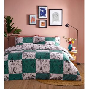Furn Mythos Checkerboard Set copripiumino reversibile - Verde - Singolo Furn Mythos Checkerboard Set copripiumino reversibile - Verde - Singolo