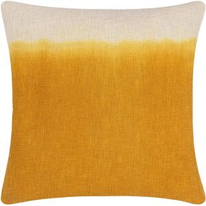 Furn Mizu Square Dip Dye Yellow Cotton Cushion - 50x50cm - Cushion Furn Mizu Square Dip Dye Yellow Cotton Cushion - 50x50cm - Cushion