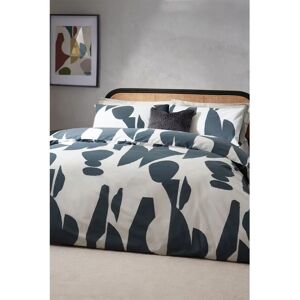 Hoem - Meta Abstract Cotton Rich Duvet Cover Set - Blue - King Hoem - Meta Abstract Cotton Rich Duvet Cover Set - Blue - King