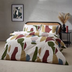 HOEM Meta Abstract Cotton Rich Duvet Cover Set - Multicolour - Super King HOEM Meta Abstract Cotton Rich Duvet Cover Set - Multicolour - Super King