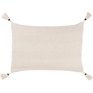 Yard Caliche Woven Textured Tasselled Polyester Filled Cushion - Natural Yard Caliche Woven Textured Tasselled Polyester Filled Cushion - Natural