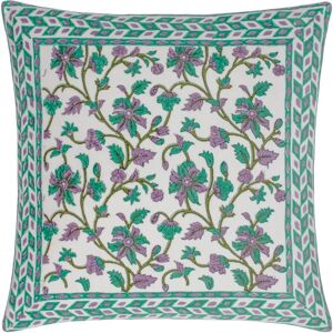 Paoletti Mentera Green Velvet Cushion - Floral, 50x50cm - Cushion Paoletti Mentera Green Velvet Cushion - Floral, 50x50cm - Cushion