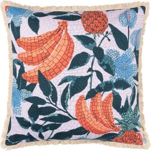 Furn Cypressa Model: Mosaic Fringed Cushion - Lilac - 50cm x 50cm - Cushion Furn Cypressa Model: Mosaic Fringed Cushion - Lilac - 50cm x 50cm - Cushion