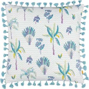 Furn Chamae Lilac Floral Tasselled Cushion - Cushion Furn Chamae Lilac Floral Tasselled Cushion - Cushion