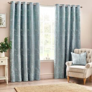 Wylder Nature Sophia Floral Jacquard Room Darkening Eyelet Curtains - Curtains Wylder Nature Sophia Floral Jacquard Room Darkening Eyelet Curtains - Curtains