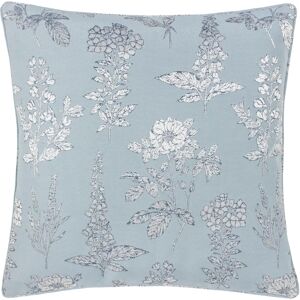 Wylder Nature Sophia Floral Jacquard Filled Cushion - Blue - 50cm x 50cm Wylder Nature Sophia Floral Jacquard Filled Cushion - Blue - 50cm x 50cm