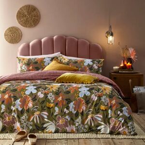 Furn Asterea Floral Duvet Cover Set - Multicolour Polycotton - Size Double Furn Asterea Floral Duvet Cover Set - Multicolour Polycotton - Size Double