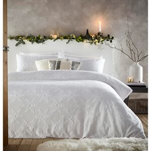 Furn Snowflake Tufted Cotton Duvet Cover Set - White - Single Furn Snowflake Tufted Cotton Duvet Cover Set - White - Single