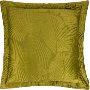 Paoletti Palmeria Quilted Velvet Feather Filled Cushion - Green - Size 60 Cm X 60 Cm Paoletti Palmeria Quilted Velvet Feather Filled Cushion - Green - Size 60 Cm X 60 Cm