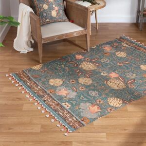 Riva Home Bolais Blue Tasselled Rug - Indoor Decor Riva Home Bolais Blue Tasselled Rug - Indoor Decor