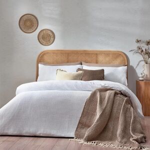 Yard Chunky Waffle Cotton Duvet Cover Set - White - Super King Yard Chunky Waffle Cotton Duvet Cover Set - White - Super King