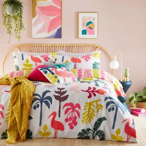 Furn. Marula Tropical Duvet Cover Set - Multicolour - Size Single - Duvet Cover Set Furn. Marula Tropical Duvet Cover Set - Multicolour - Size Single - Duvet Cover Set
