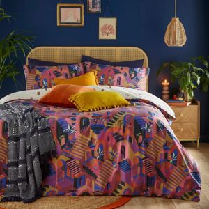 Furn. Eivissa Abstract Duvet Cover Set - Blue/pink - Single Furn. Eivissa Abstract Duvet Cover Set - Blue/pink - Single