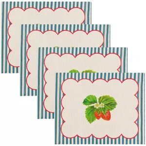 Wylder Nature Erdbeer Set of 4 Placemats - Tableware Wylder Nature Erdbeer Set of 4 Placemats - Tableware