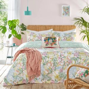 Furn. Taormina Floral Duvet Cover Set - Multicolour Polycotton - Size Double - Duvet Cover Set Furn. Taormina Floral Duvet Cover Set - Multicolour Polycotton - Size Double - Duvet Cover Set