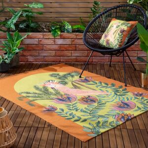 Wylder Cockatoo Orange Rug - 120cm x 170cm - Outdoor/indoor Wylder Cockatoo Orange Rug - 120cm x 170cm - Outdoor/indoor