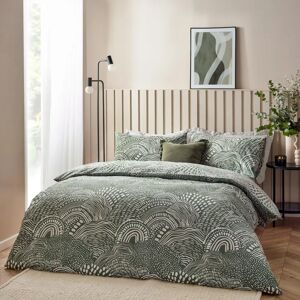 Hoem Nola Abstract Duvet Cover Set - Olive - Modern geometric bedding Hoem Nola Abstract Duvet Cover Set - Olive - Modern geometric bedding