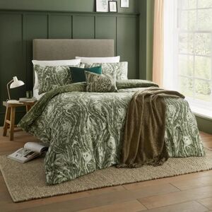 Wylder Albus Heritage Duvet Cover Set - Forest Green - Super King Wylder Albus Heritage Duvet Cover Set - Forest Green - Super King