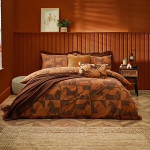 Herve Reversible Duvet Cover Set - Tan Polycotton - Size King Herve Reversible Duvet Cover Set - Tan Polycotton - Size King