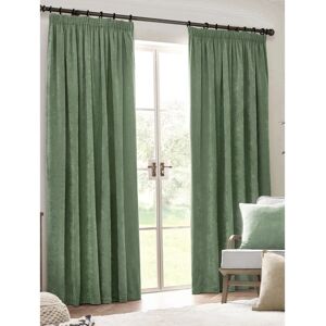 Eucalyptus Heavy Chenille Velvet Ready Made Pencil Pleat Curtains - Curtains Eucalyptus Heavy Chenille Velvet Ready Made Pencil Pleat Curtains - Curtains