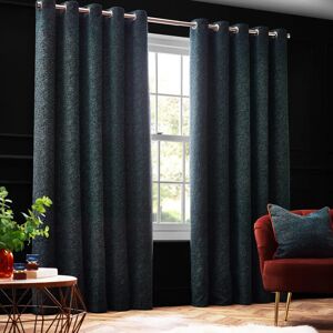 Paoletti Galaxy Emerald Chenille Eyelet Curtains - Curtains Paoletti Galaxy Emerald Chenille Eyelet Curtains - Curtains