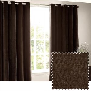 Earthed Chenille Velvet Eyelet Curtains - Curtains Earthed Chenille Velvet Eyelet Curtains - Curtains