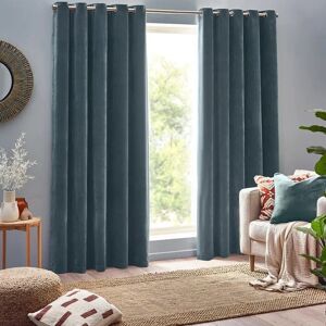 Yard Heavy Chenille Velvet Eyelet Curtains - Curtains Yard Heavy Chenille Velvet Eyelet Curtains - Curtains