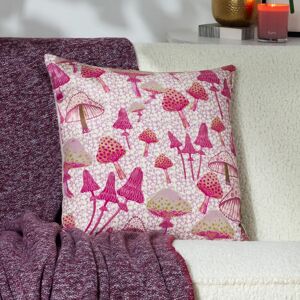 Riva Home Lilac Mushroom Cushion - 45x45cm - Abstract Woodland Mushrooms Riva Home Lilac Mushroom Cushion - 45x45cm - Abstract Woodland Mushrooms