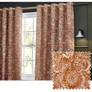 Riva Home Bengal Tiger Chenille Curtain - Eyelet Blackout Riva Home Bengal Tiger Chenille Curtain - Eyelet Blackout