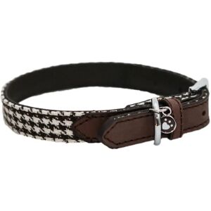 Rosewood Wag N Walk Designer Collar Houndstooth Brown 12-16'' Rosewood Wag N Walk Designer Collar Houndstooth Brown 12-16''